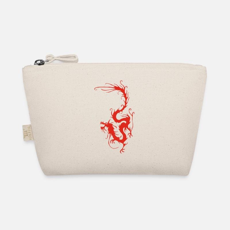 Roter Rauchdrache Bio-Täschchen