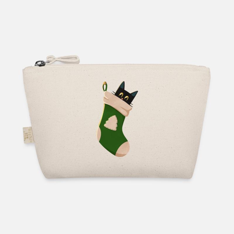 Cat in green boot Organic Pouch