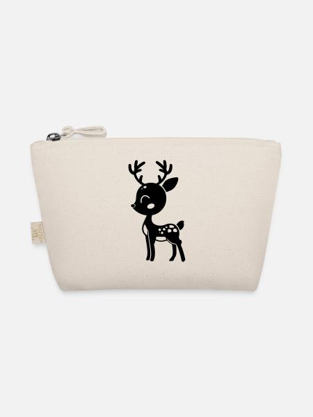Deer - Organic Pouch - nature - Front