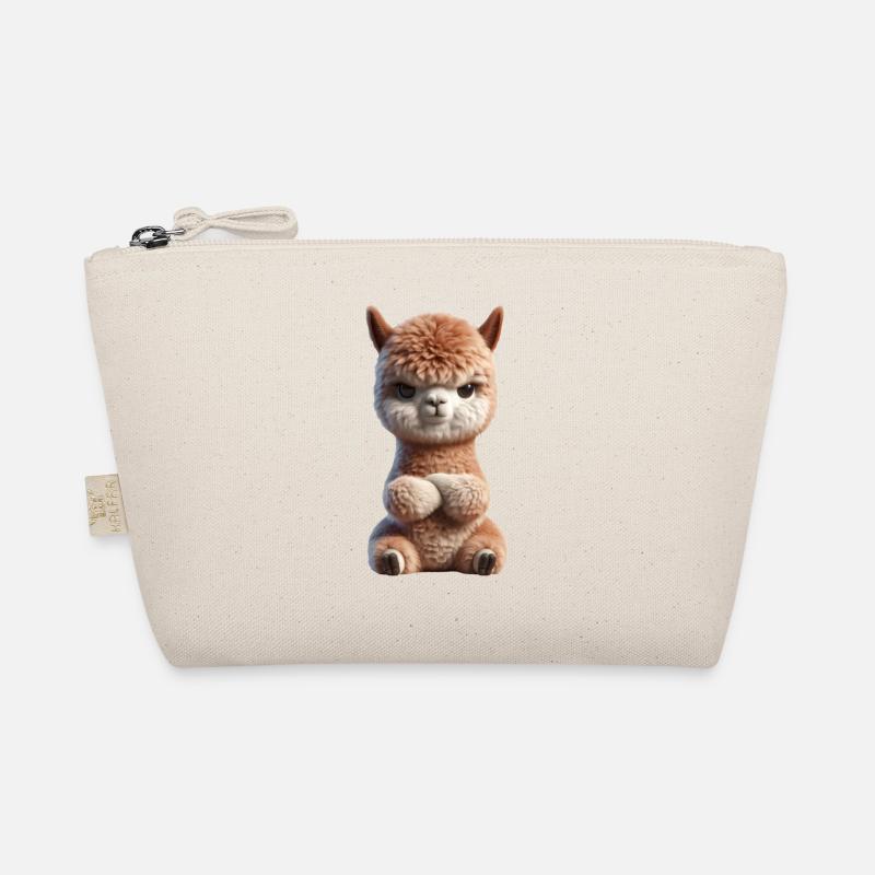 Alpaka grimmig 2 Bio-Täschchen