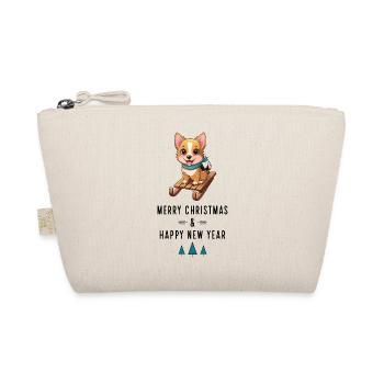 Dog at Christmas - Organic Pouch - nature - Front