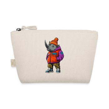 Nashorn Winter Fashion - Bio-Täschchen - Natur - Vorne