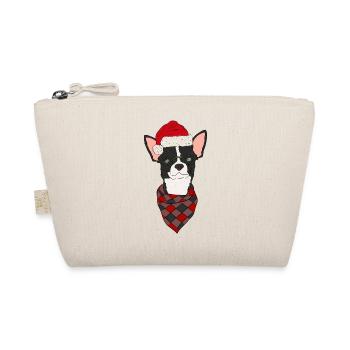 Chihuahua Christmas Black White Shorthair - Organic Pouch - nature - Front