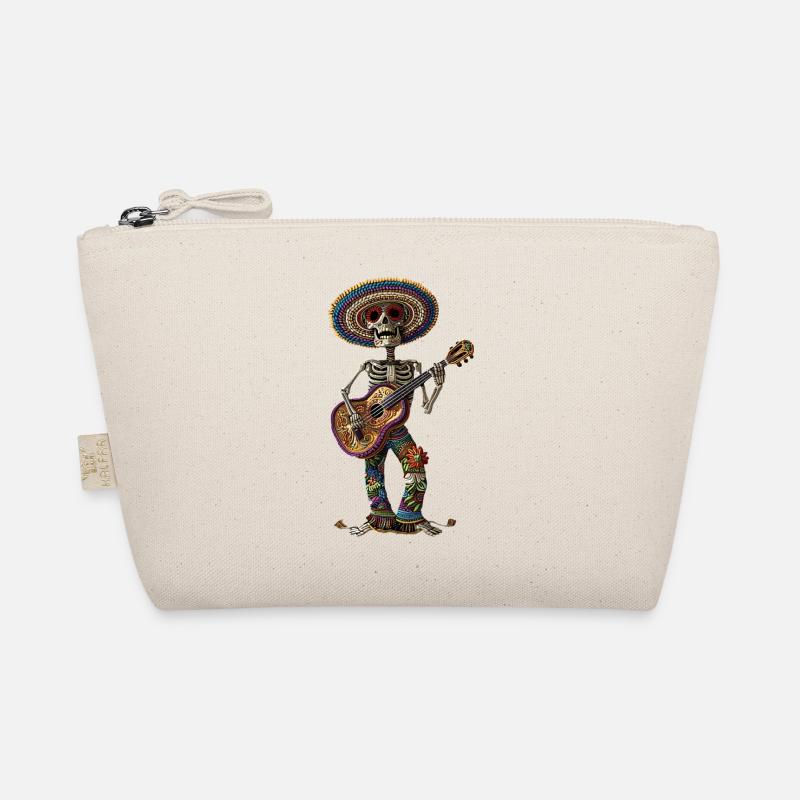 Ukulele Mexican Skeleton Organic Pouch