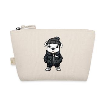 Dogo Argentino Hund Cartoon - Bio-Täschchen - Natur - Vorne