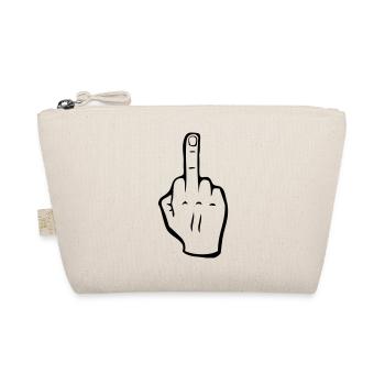 Middle finger - Organic Pouch - nature - Front