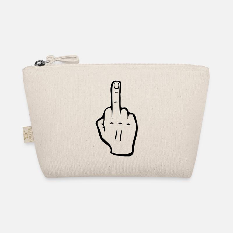Middle finger Organic Pouch
