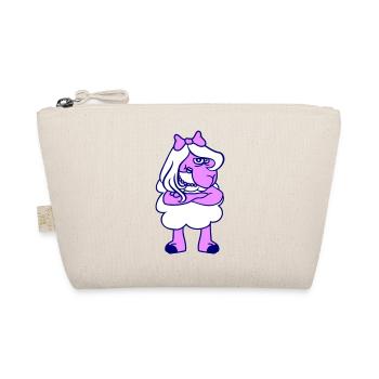mouton offensé fille femme bras croisés - Trousse biologique - nature - Devant