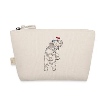 Elefant Seemann Seemansmütze - Bio-Täschchen - Natur - Vorne