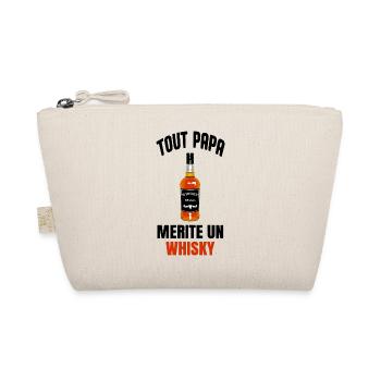 Every dad deserves a whiskey - Organic Pouch - nature - Front