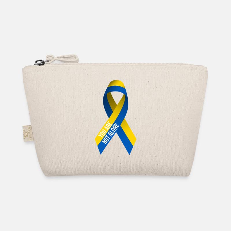 Support Ukraine Frieden Design - Not Alone Bio-Täschchen