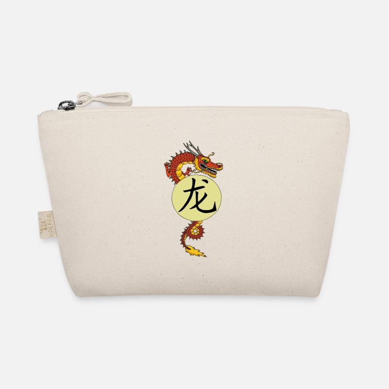 Chinesischer Roter Drache Bio-Täschchen