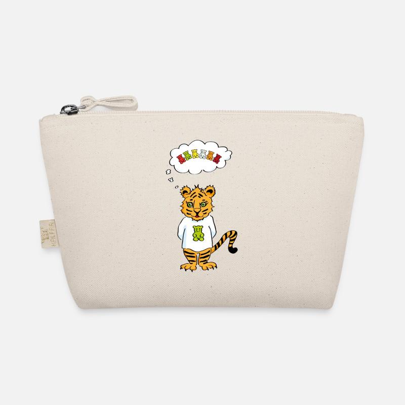 Gummibärchen-Tiger - Süß und Wild - Yummy - Bio-Täschchen - Natur