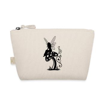 Fairy Mushroom Elven Motif Fantasy - Organic Pouch - nature - Front