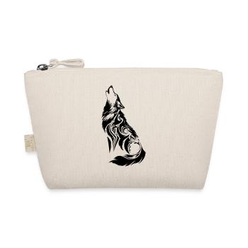 Nordischer Wolf Tribal Tattoo - Bio-Täschchen - Natur - Vorne