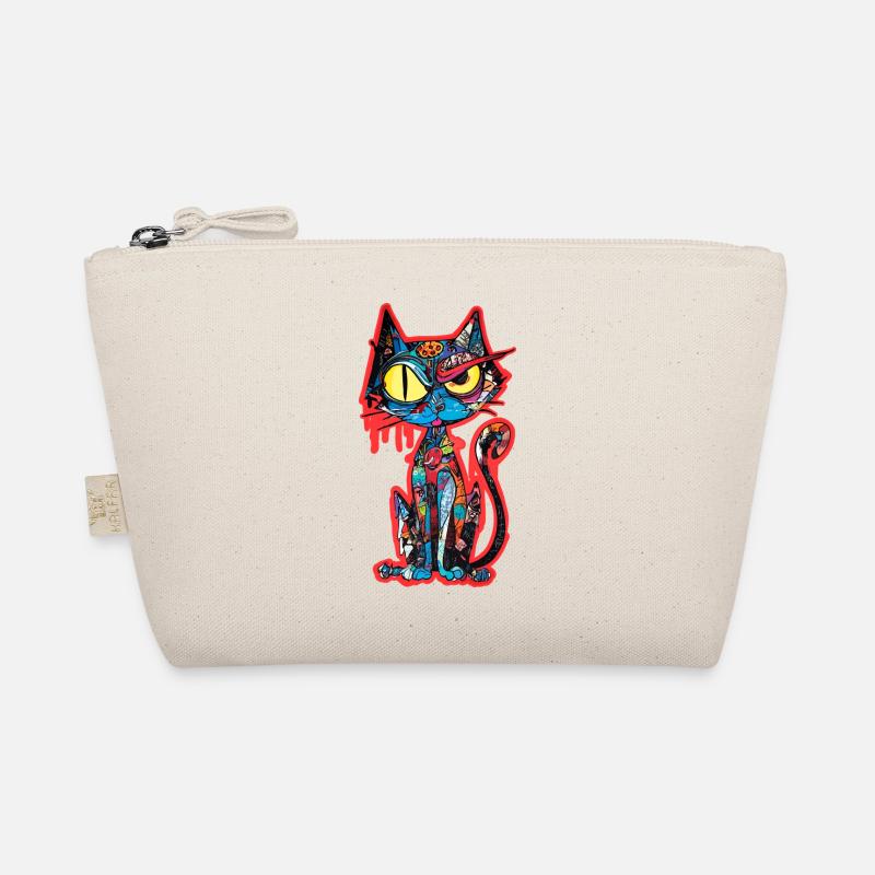 Katze Kunst Bunt Bio-Täschchen