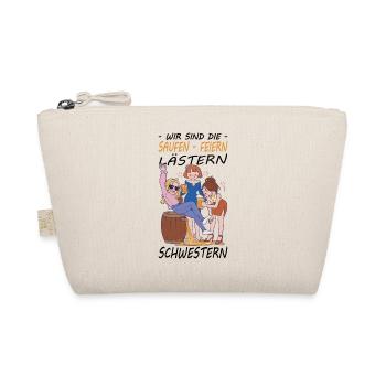 Beste Freundin Geschenk Mädelsabend Party JGA - Bio-Täschchen - Natur - Vorne