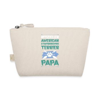 Staffordshire Terrier Dogs Dad - Organic Pouch - nature - Front