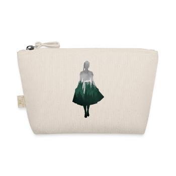 Dirndl Silhouette mit Wald – Alpenstil Elegant - Bio-Täschchen - Natur - Vorne