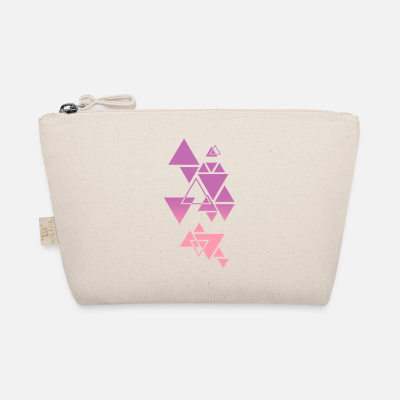 Motif Triangle Dégradé Rose Trousse biologique