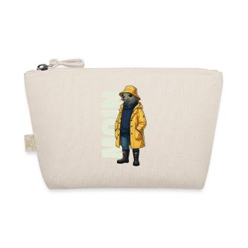Seal Moin – Raincoat Design - Organic Pouch - nature - Front