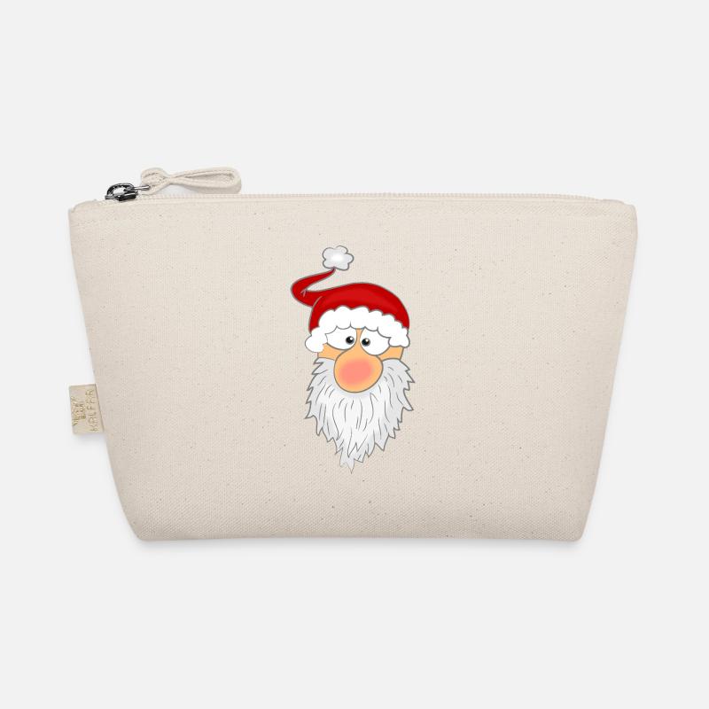 Weihnachtsmann Gesicht Bio-Täschchen