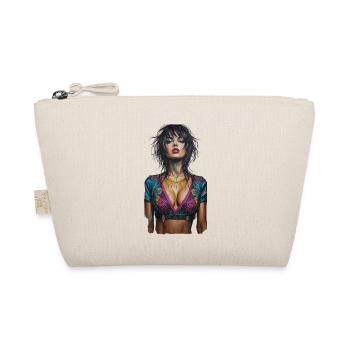 Portrait street art woman of color - Organic Pouch - nature - Front