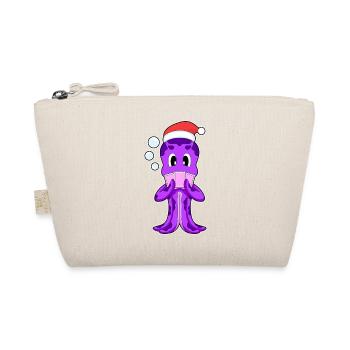 Octopus Christmas Poker - Organic Pouch - nature - Front
