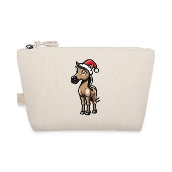 Horse Christmas - Organic Pouch - nature - Front