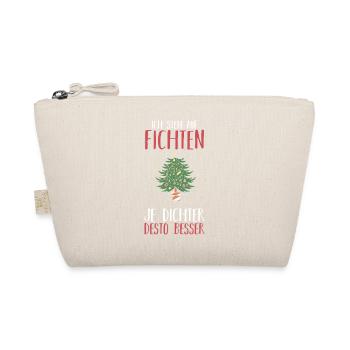 Weihnachtsmann Fichten Weihnachtsbaum Weihnachten - Bio-Täschchen - Natur - Vorne