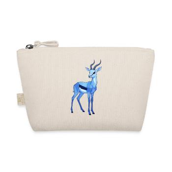 Blue Geo Roebuck - Organic Pouch - nature - Front
