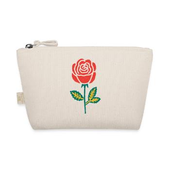 Red Rose Hand Drawing - Organic Pouch - nature - Front