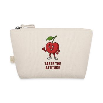 Apple with Attitude Motif - Organic Pouch - nature - Front