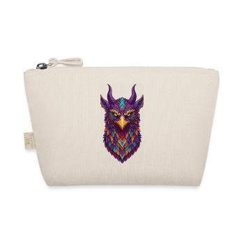 Colorful owl with horns - Organic Pouch - nature - Front
