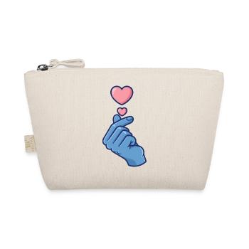 Kpop Musique coréenne Doigts mignons Cœur Amour Corée - Trousse biologique - nature - Devant