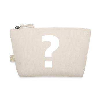 Question mark | stylish curiosity - Organic Pouch - nature - Front