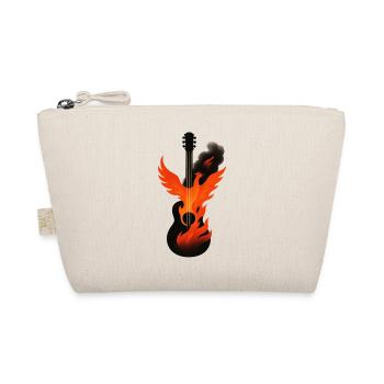 Flaming Phoenix Rock Metal Guitar - Organic Pouch - nature - Front