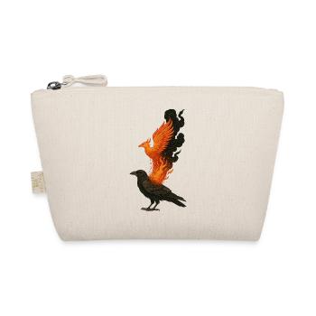 Raven Phoenix Fire Renaissance Bird Myth - Organic Pouch - nature - Front