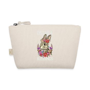Ostara-Segnungen, frohes Osterhase, - Bio-Täschchen - Natur - Vorne