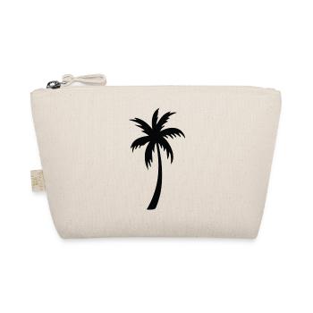 Tropische Palmen-Silhouette Geschenk Sommer - Bio-Täschchen - Natur - Vorne