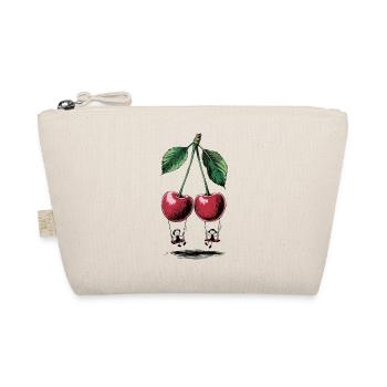 Illustration de cerises avec un look vintage de feuilles - Trousse biologique - nature - Devant