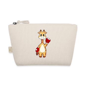 Giraffe Boxer Boxhandschuhe Boxen - Bio-Täschchen - Natur - Vorne