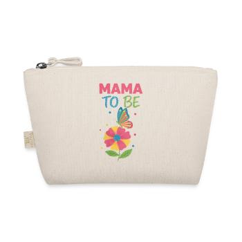 Gender Reveal Mama To Be Baby Shower Mom Dad - Organic Pouch - nature - Front