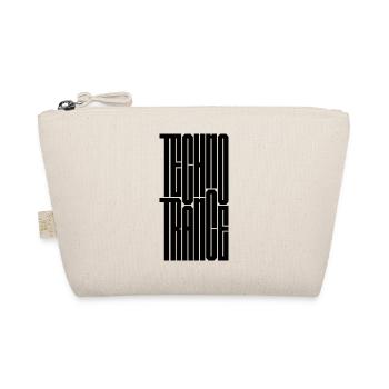 Techno Trance Typography - Organic Pouch - nature - Front