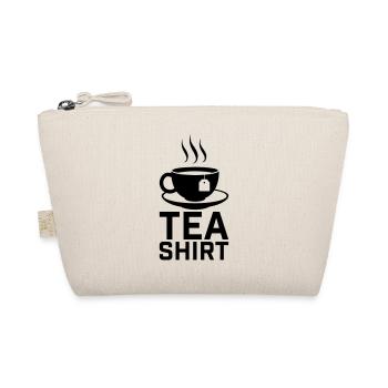 Tea Shirt Tee Teezeit Wortspiel - Bio-Täschchen - Natur - Vorne