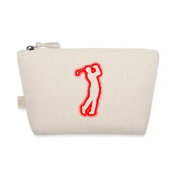 Golfer Golfspieler Golfen Jungen Herren Golf - Bio-Täschchen - Natur - Vorne