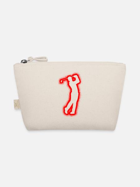 Golfer Golfspieler Golfen Jungen Herren Golf - Bio-Täschchen - Natur