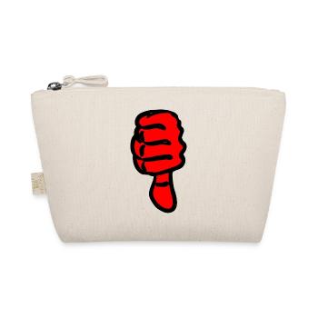 Pouce graphique abstrait rouge, noir - Trousse biologique - nature - Devant