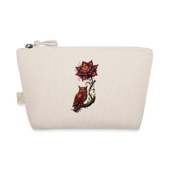 Luminescent Owl and Fire Flower - Organic Pouch - nature - Front