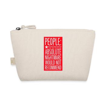 People Absolute Nightmare 1 Stern Review Logo Text - Bio-Täschchen - Natur - Vorne